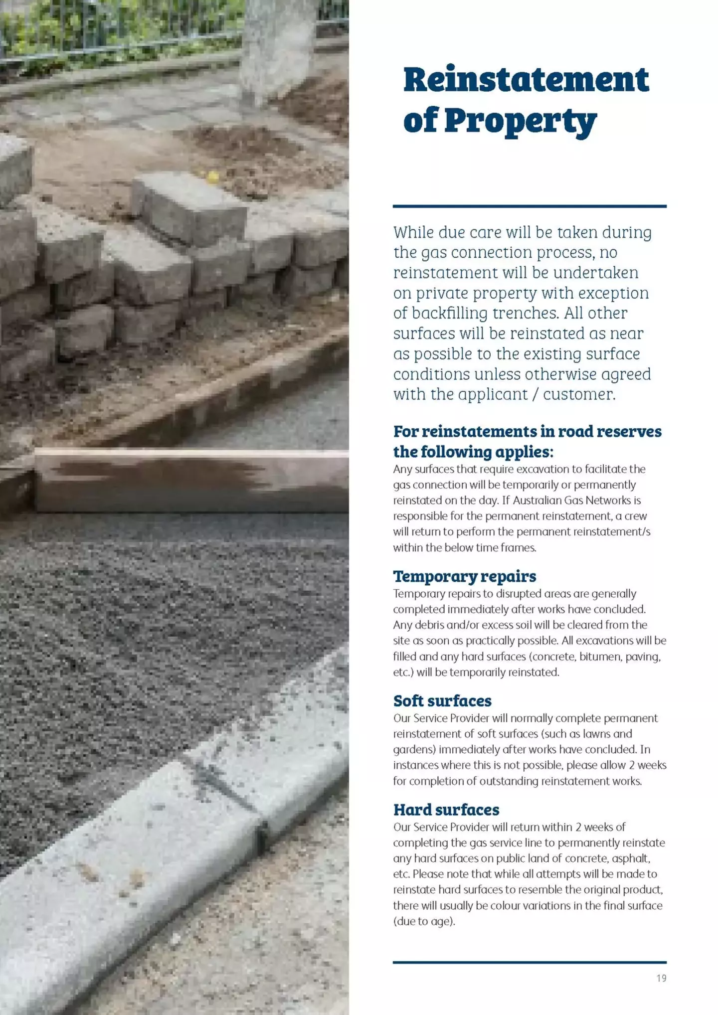 Reinstatement of property information