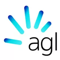 AGL logo with a blue flame icon, symbolising Australia's leading energy provider.