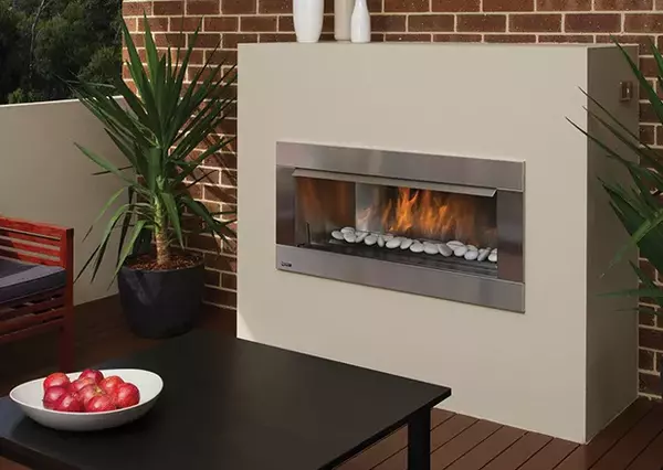 indoors natural gas heating