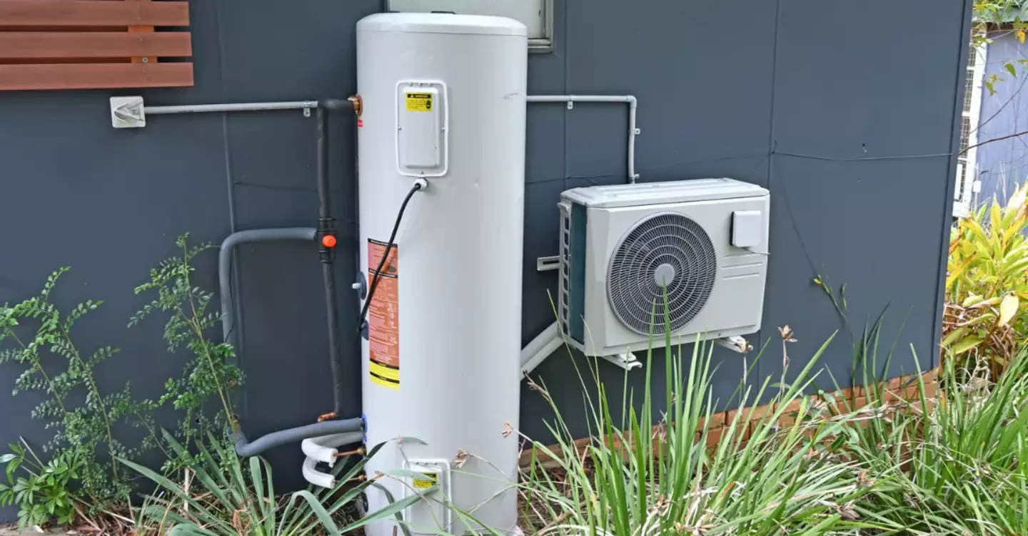 Hot Water Tank at outdoor