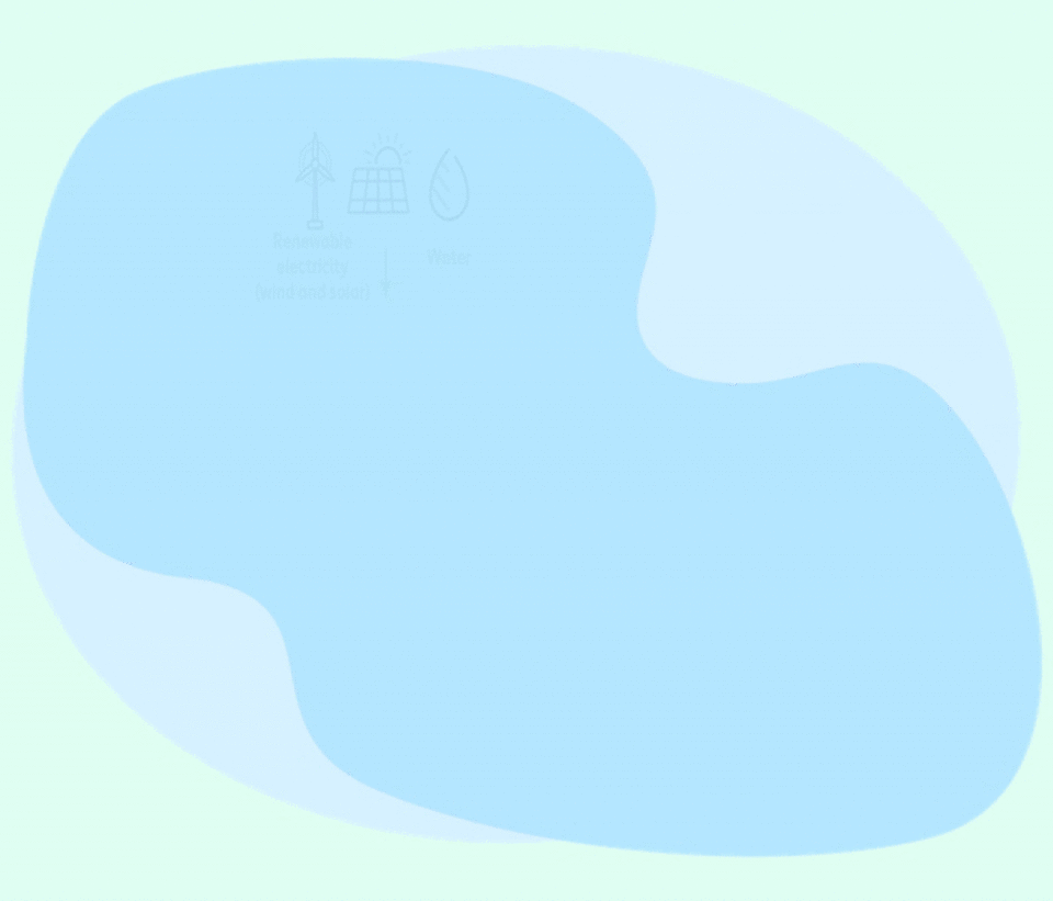 Abstract blue shape with soft, rounded edges on a light background, resembling a minimalist design element.